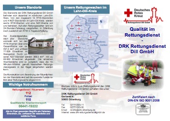 DRK Rettungsdienst Dill GmbH - Flyer (PDF)